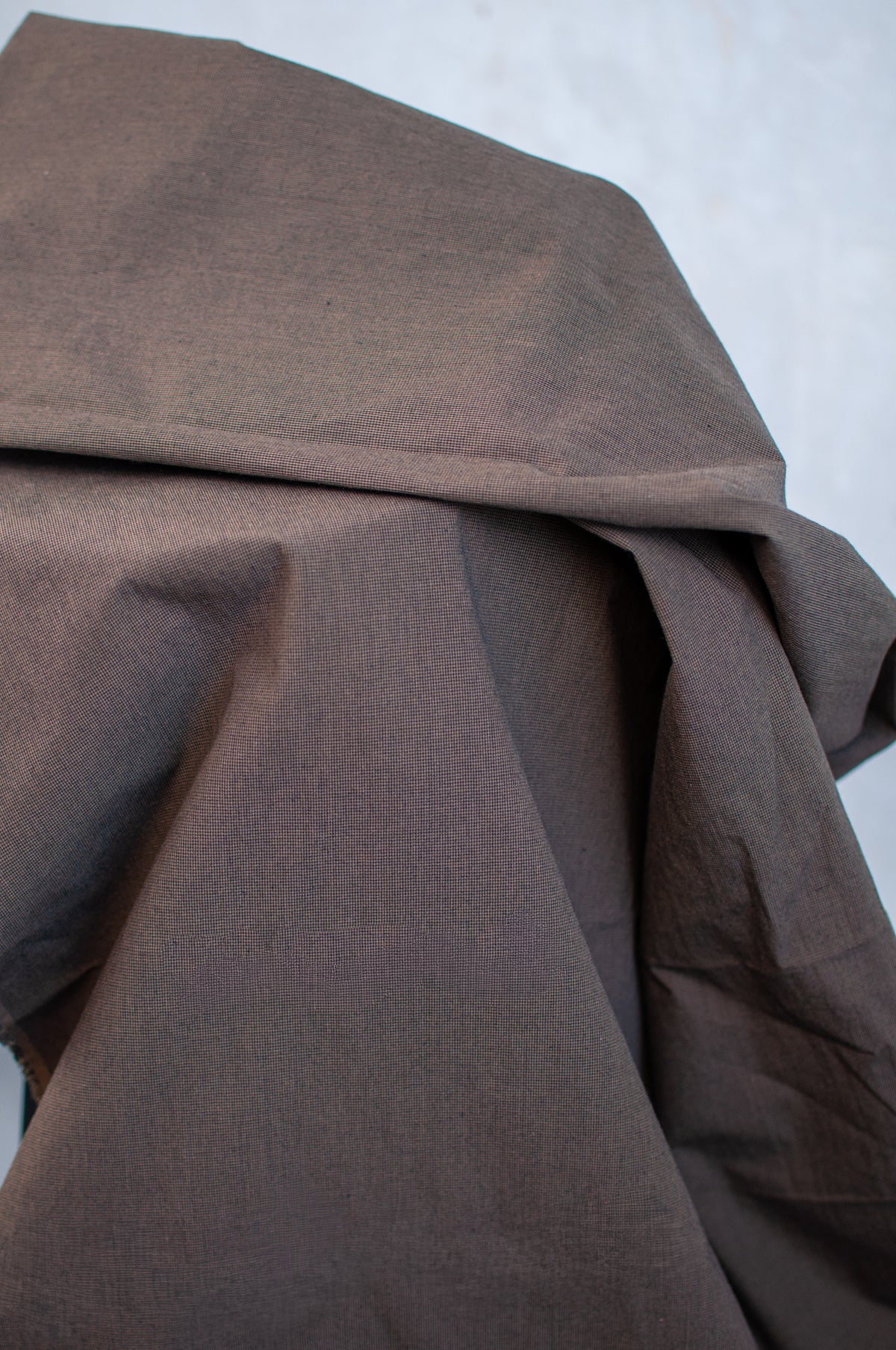 Chidori Brown Japanese Poplin
