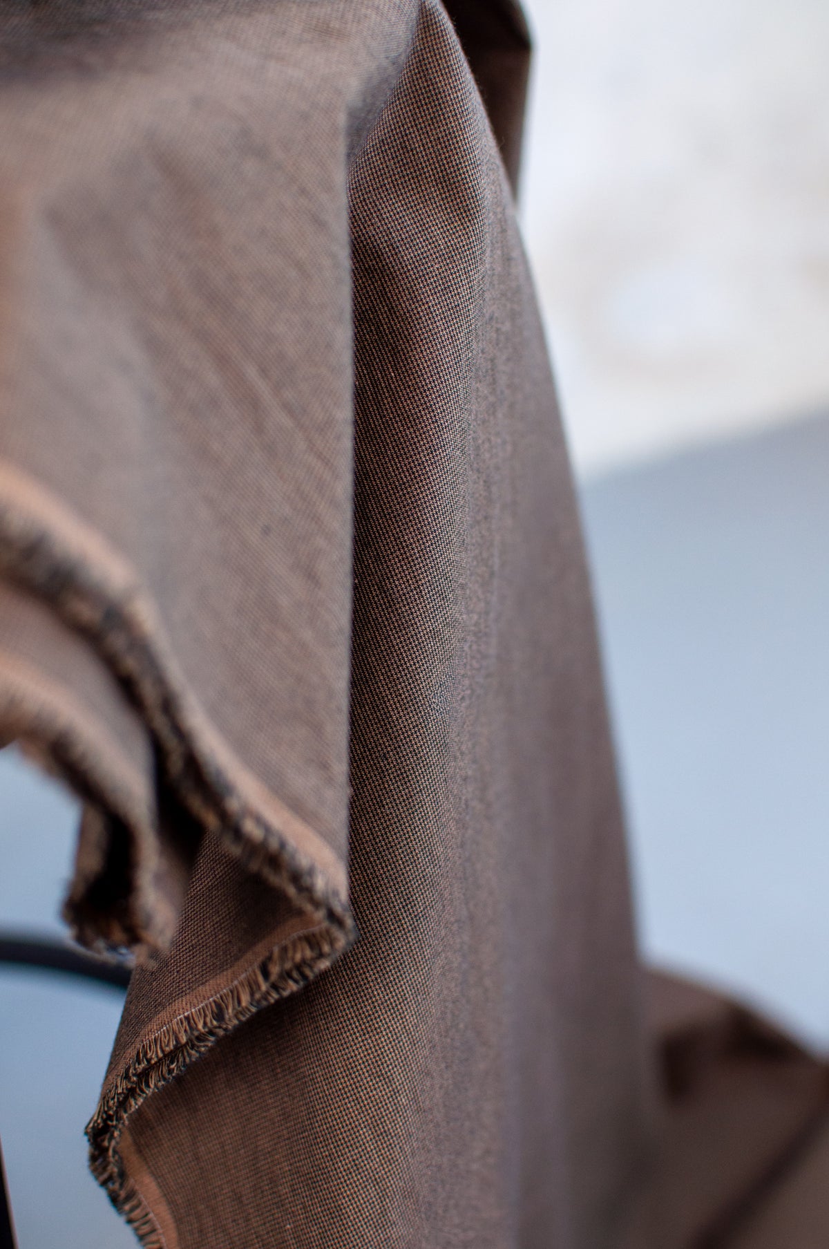 Chidori Brown Japanese Poplin