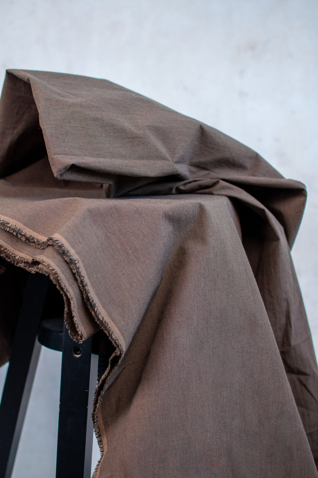 Chidori Brown Japanese Poplin