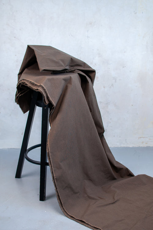 Chidori Brown Japanese Poplin