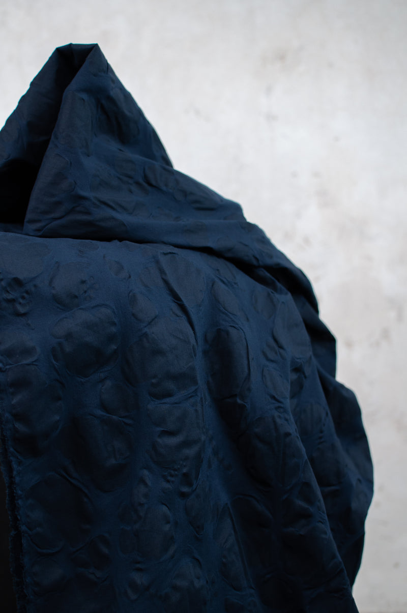 Fuwari Dark Navy Flower Japanese Enshuku