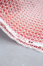 Hanabishi Red Ornament Japanese Seersucker