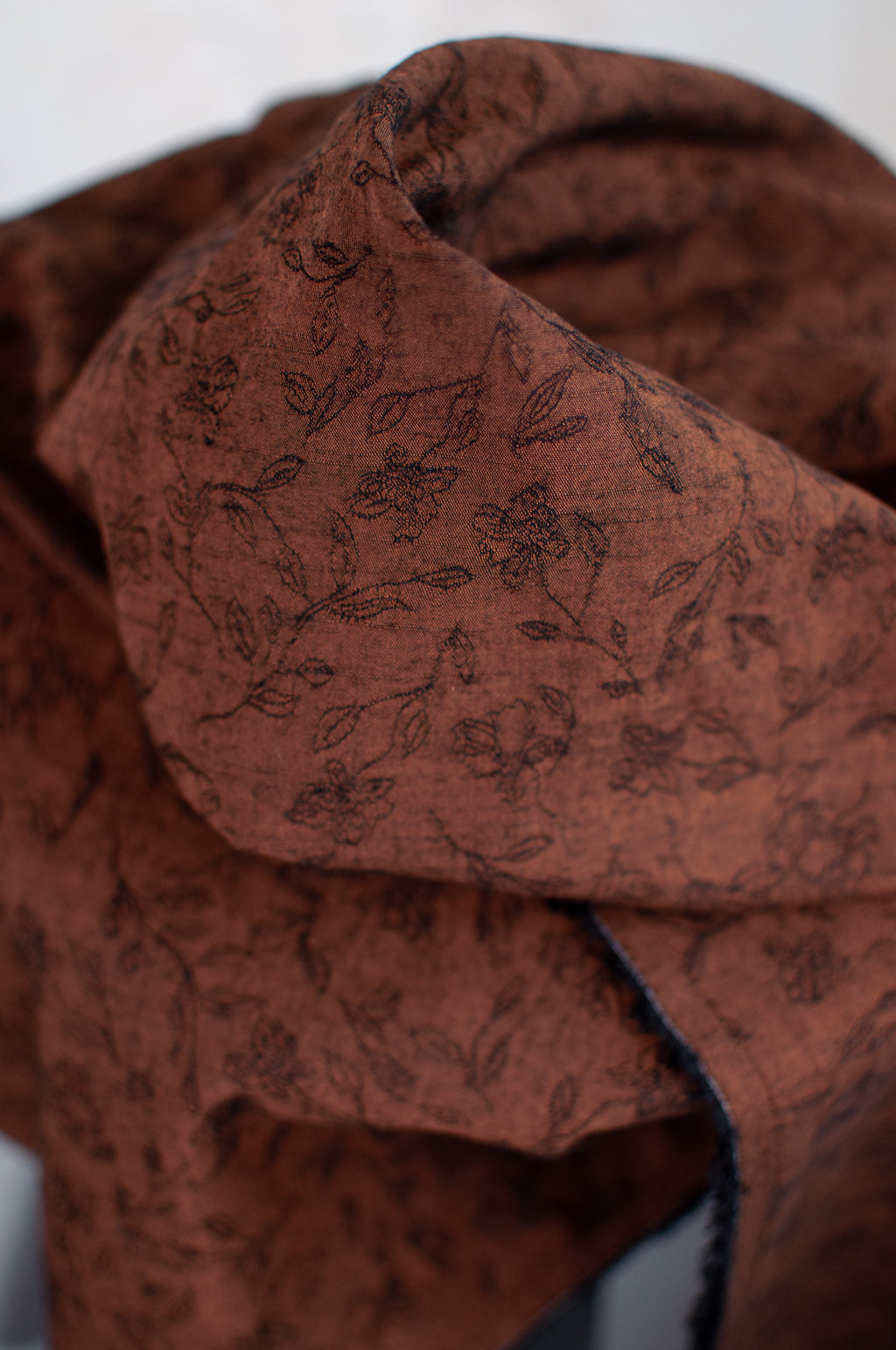 Hanamon Brown Japanese Jacquard