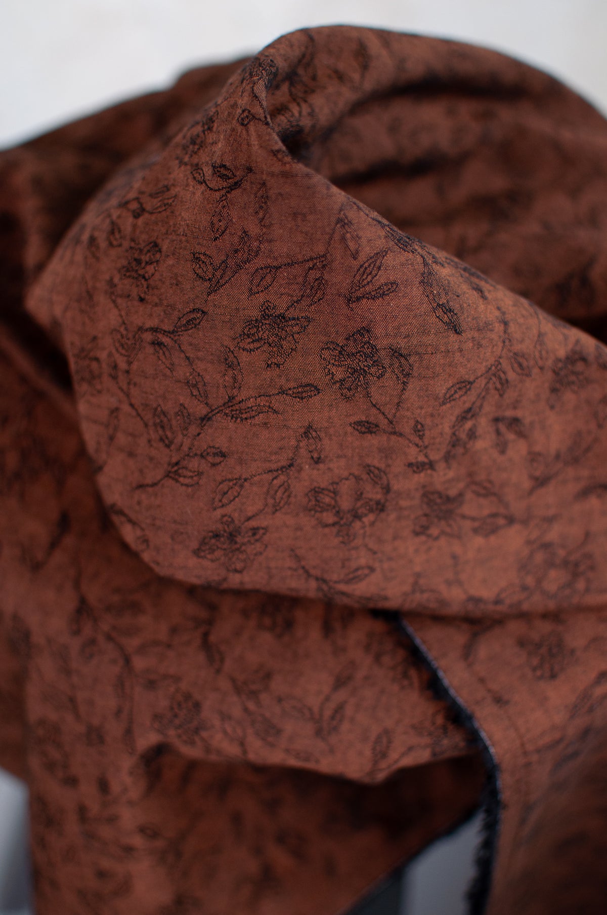 Hanamon Brown Japanese Jacquard