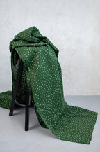 Haru Green Dots Japanese Seersucker