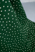 Haru Green Dots Japanese Seersucker