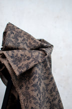 Mori Brown Toile De Jouy Japanese Seersucker