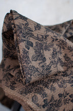Mori Brown Toile De Jouy Japanese Seersucker