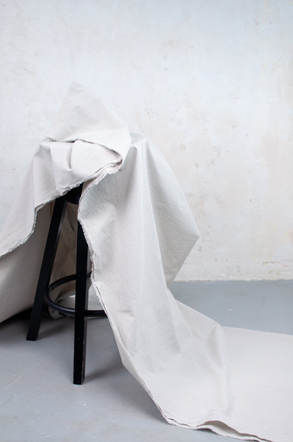 Popurin Light Grey Japanese Poplin