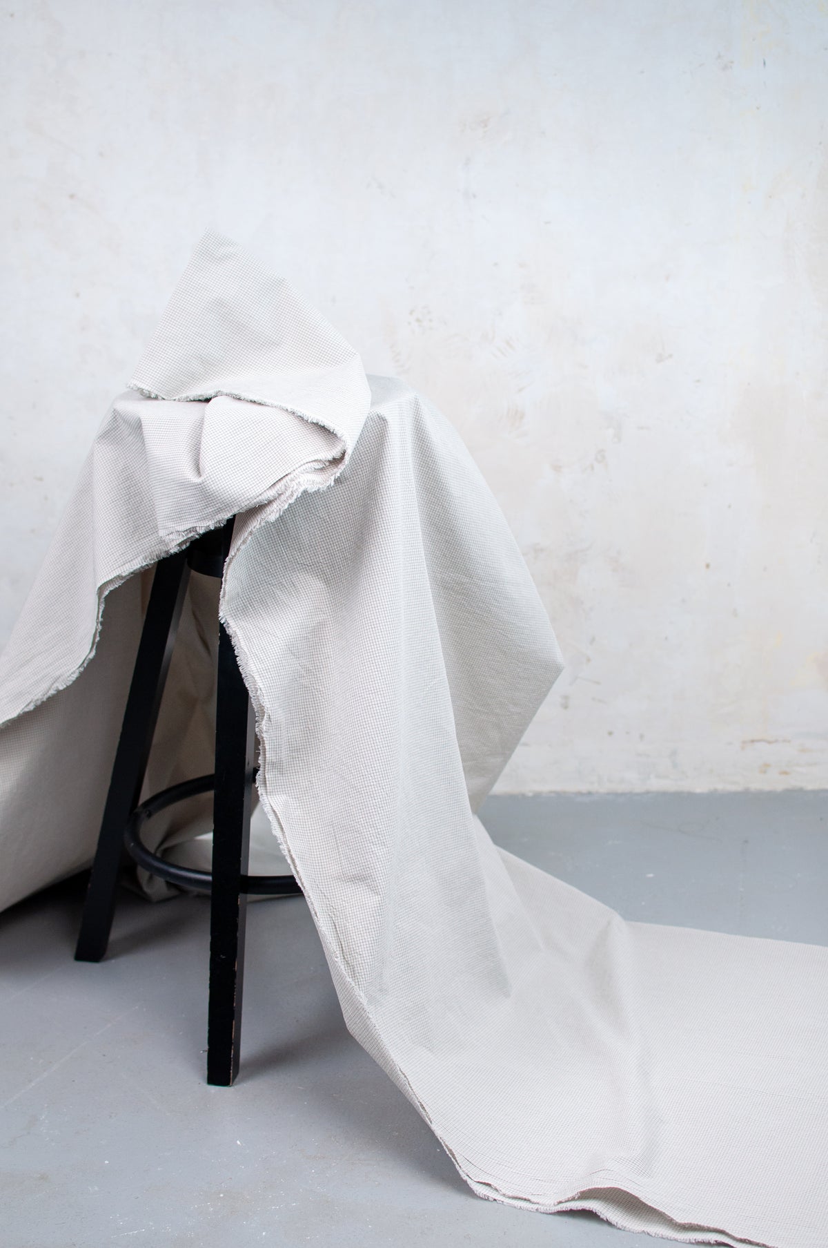 Popurin Light Grey Japanese Poplin