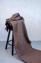 Sugi Brown Japanese Tweed Cotton