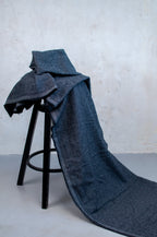Sugi Dark Navy Japanese Tweed Cotton