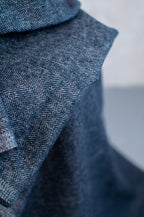 Sugi Dark Navy Japanese Tweed Cotton