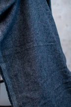 Sugi Dark Navy Japanese Tweed Cotton