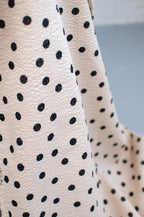 Yoko Beige Dots Japanese Seersucker